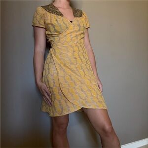 Gryphon Studded Wrap Dress